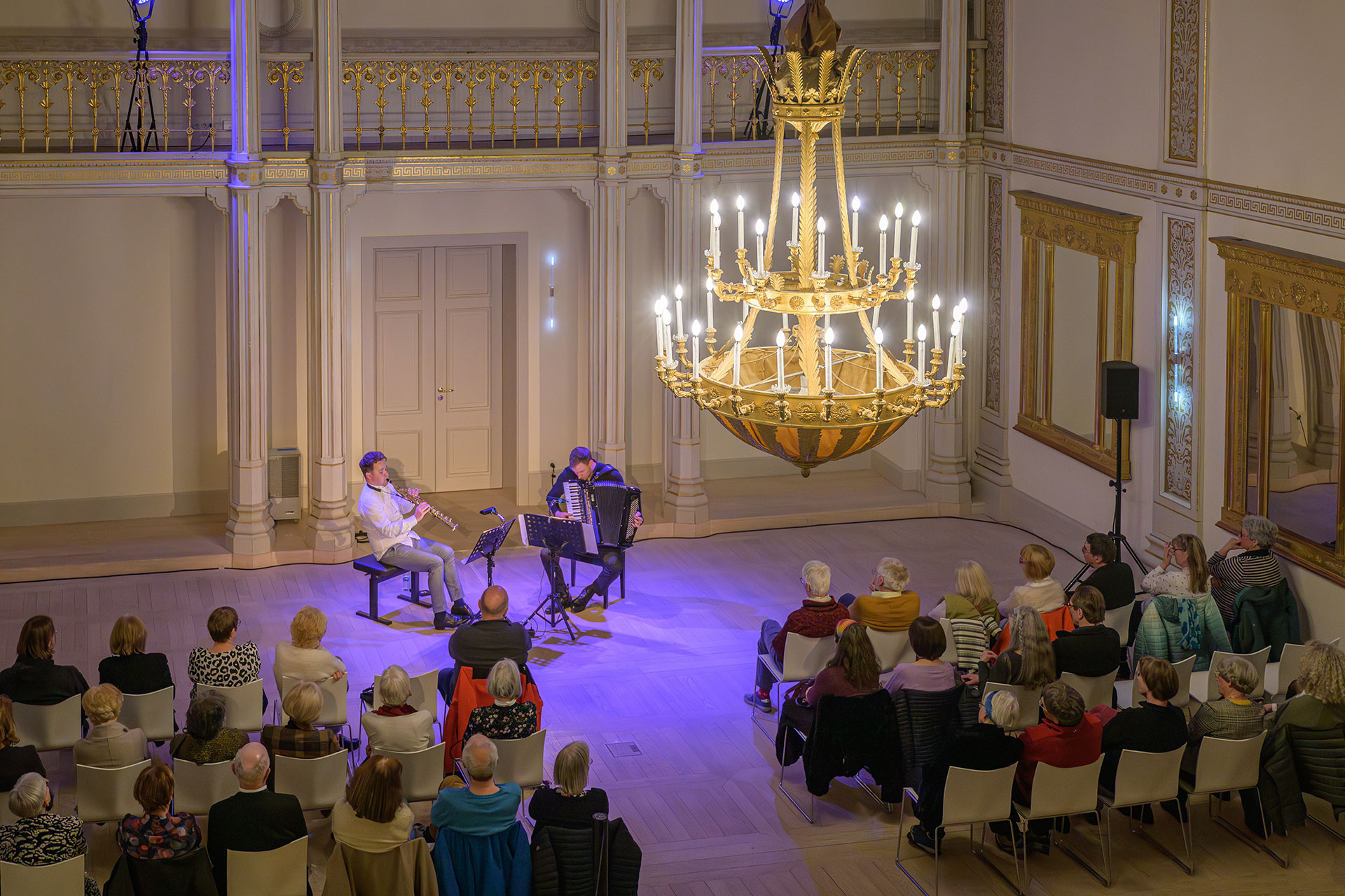 22.04.2023 Duo Aliada_ Michał Knot, Saxophon, Bogdan Laketic, Akkordeon – Foto: Heinz Bunse